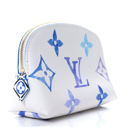 Louis Vuitton Monogram Giant By The Pool Cosmetic Pouch PM Blue 3 of 7