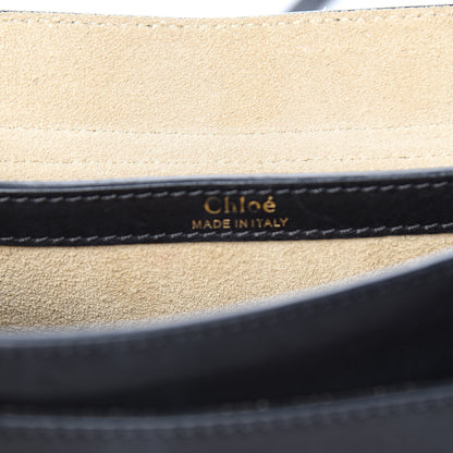 Chloe Calfskin Small Charm Hudson Shoulder Bag Black 6 of 13