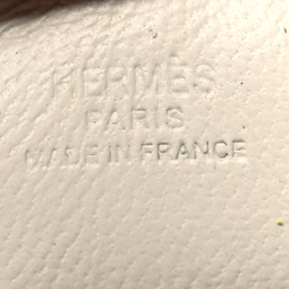Hermes Milo Lambskin Grigri Rodeo Horse Bag Charm PM Craie Sesame Cornaline 3 of 6