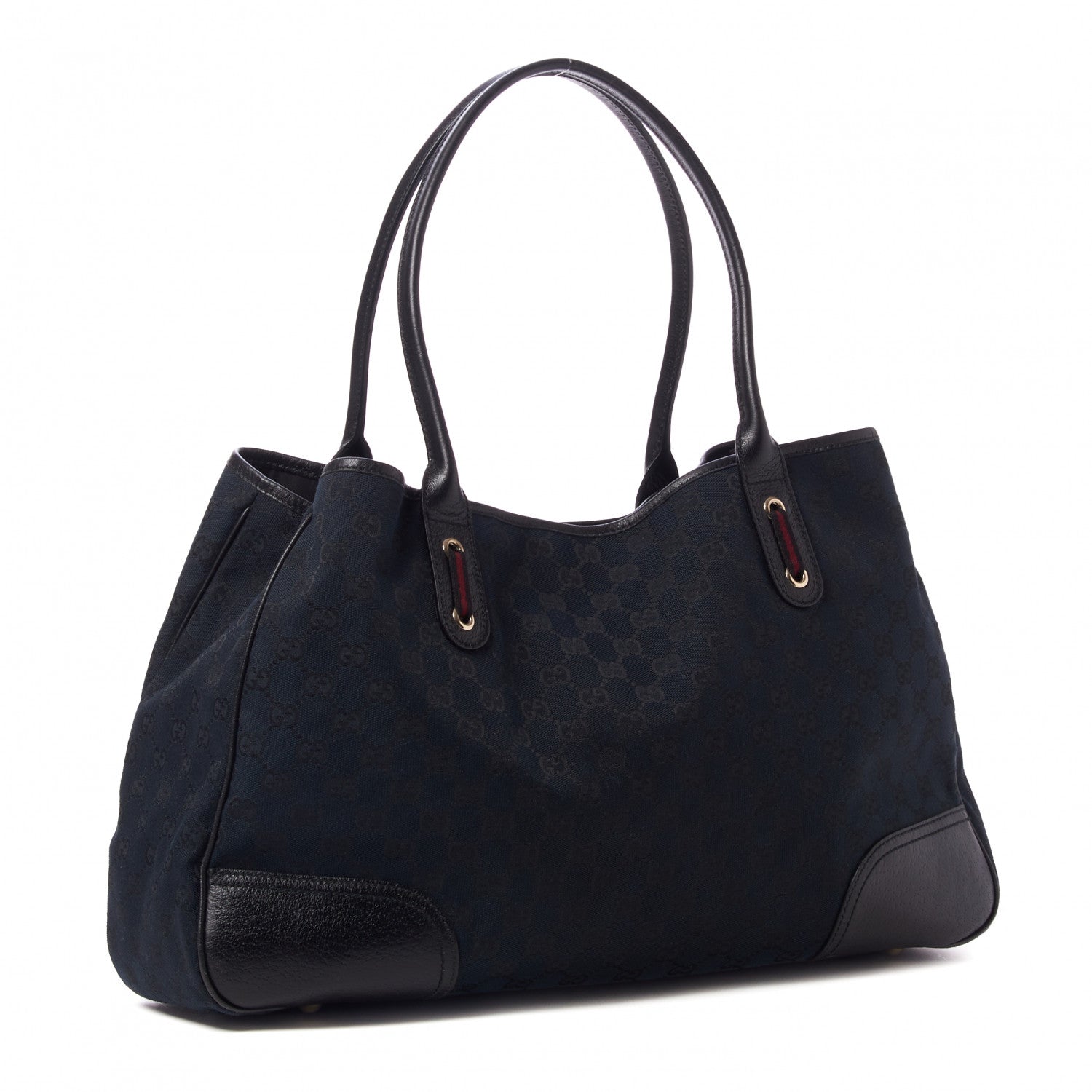 Gucci Monogram Large Princy Tote Black 2 of 8