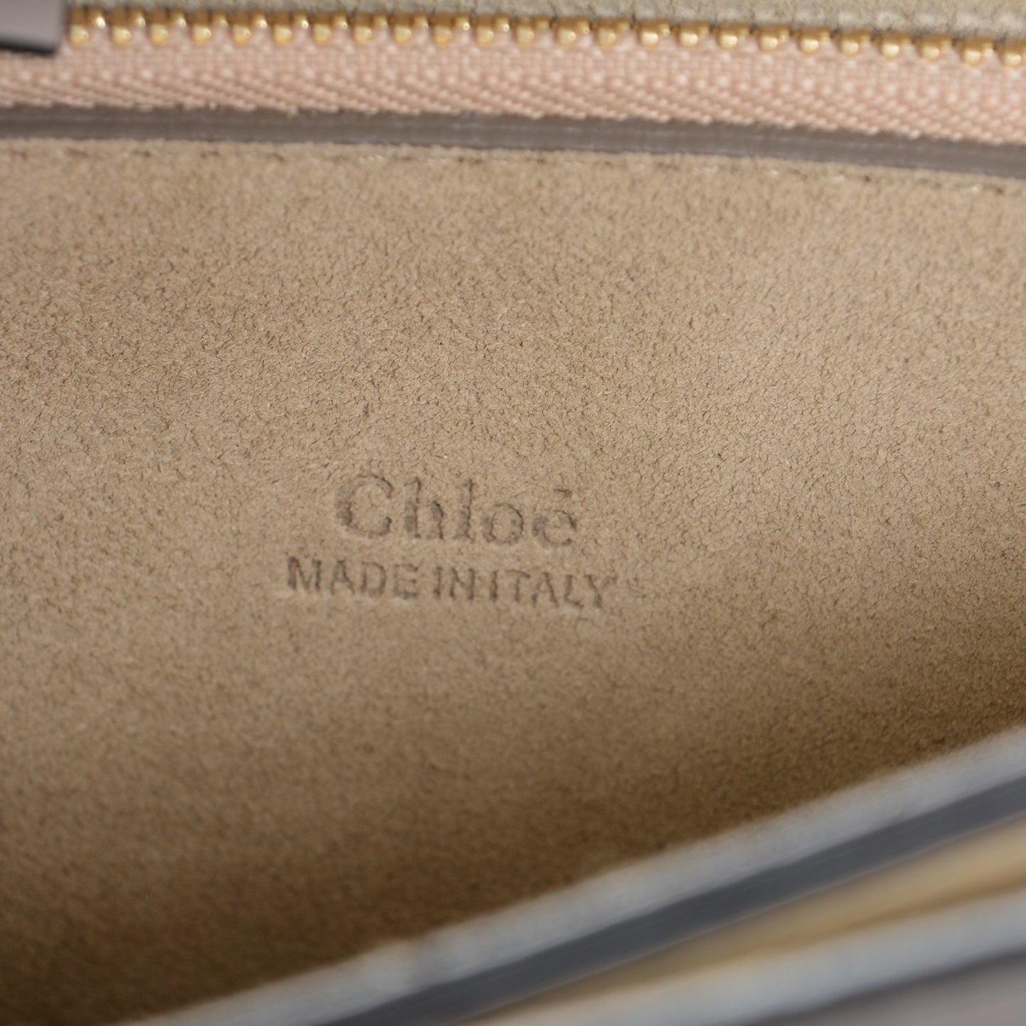 Calfskin Suede Medium Faye Shoulder Bag Motty Grey