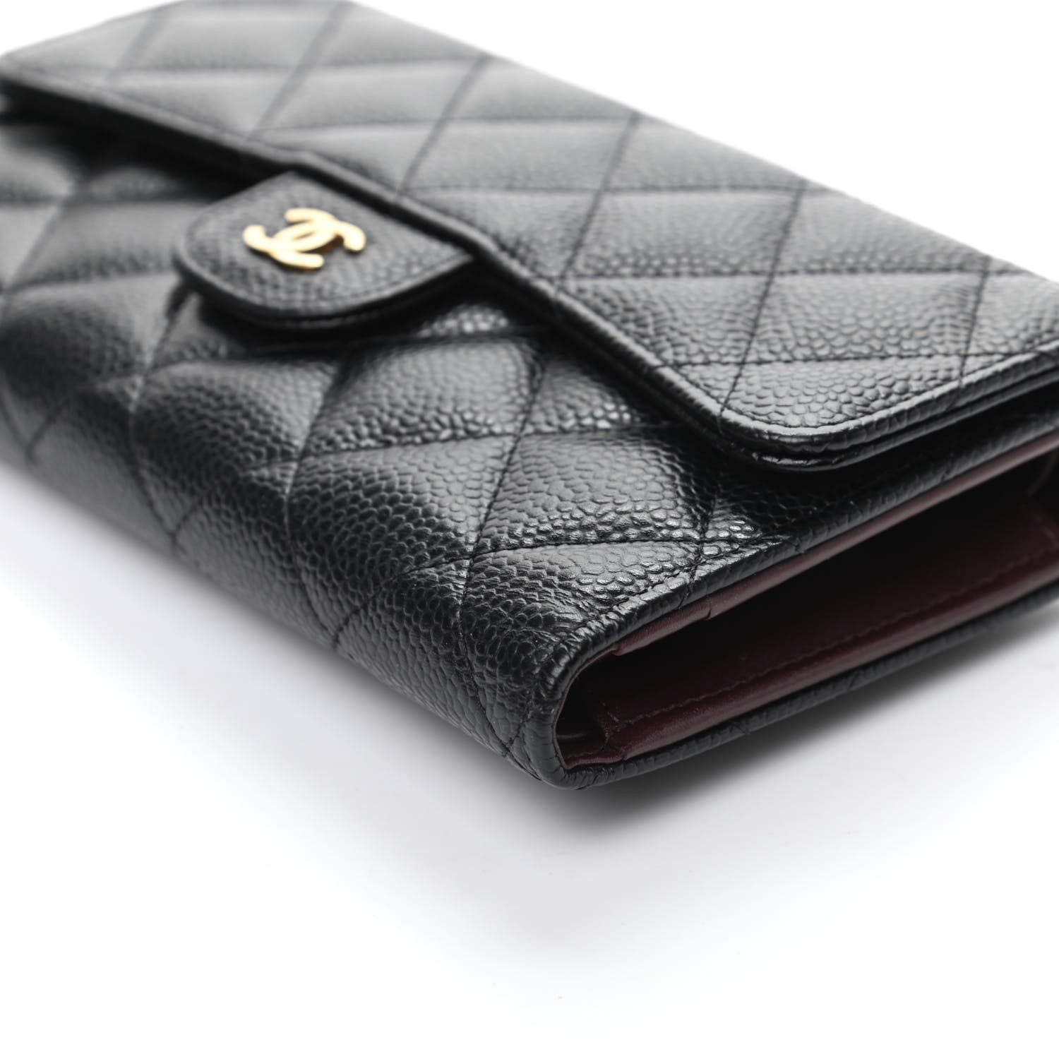 Chanel Caviar Quilted Large Flap Wallet Black 9 of 10
