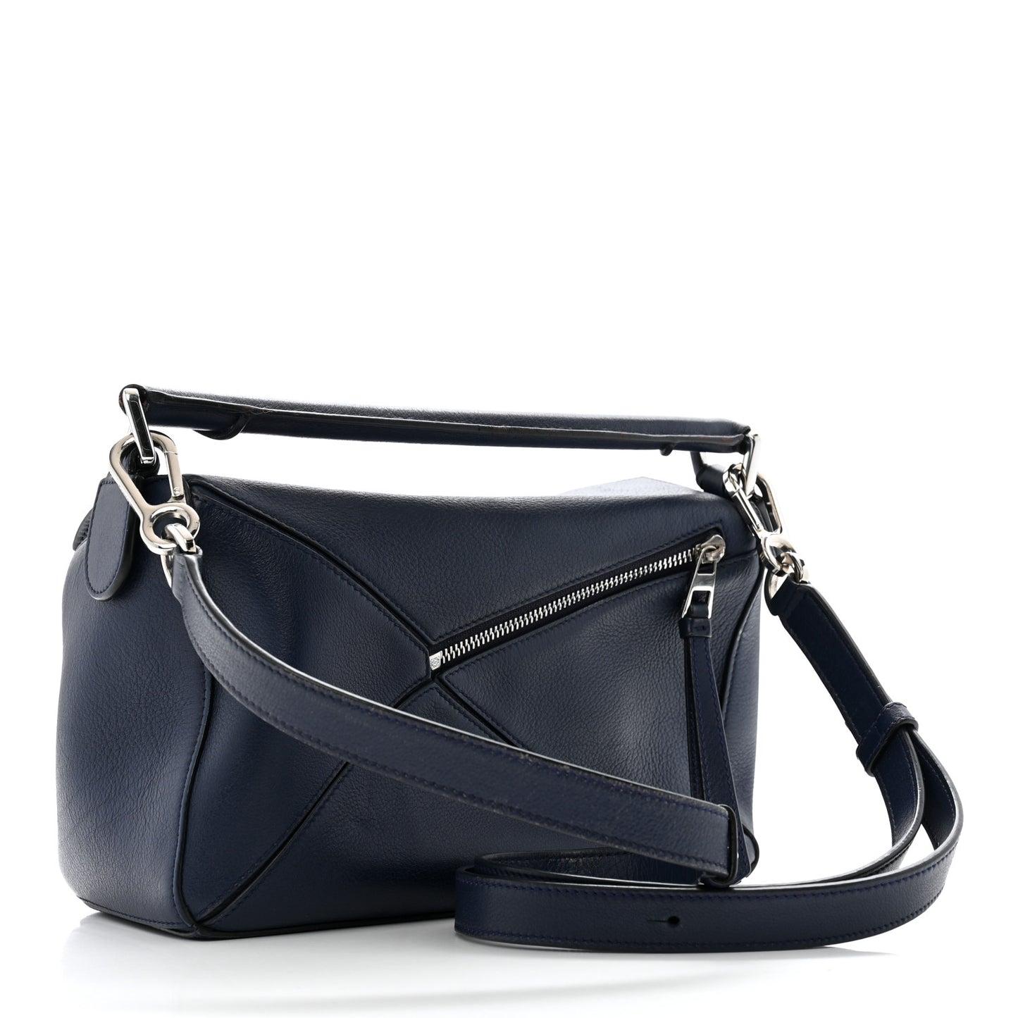 Calfskin Small Puzzle Bag Marine