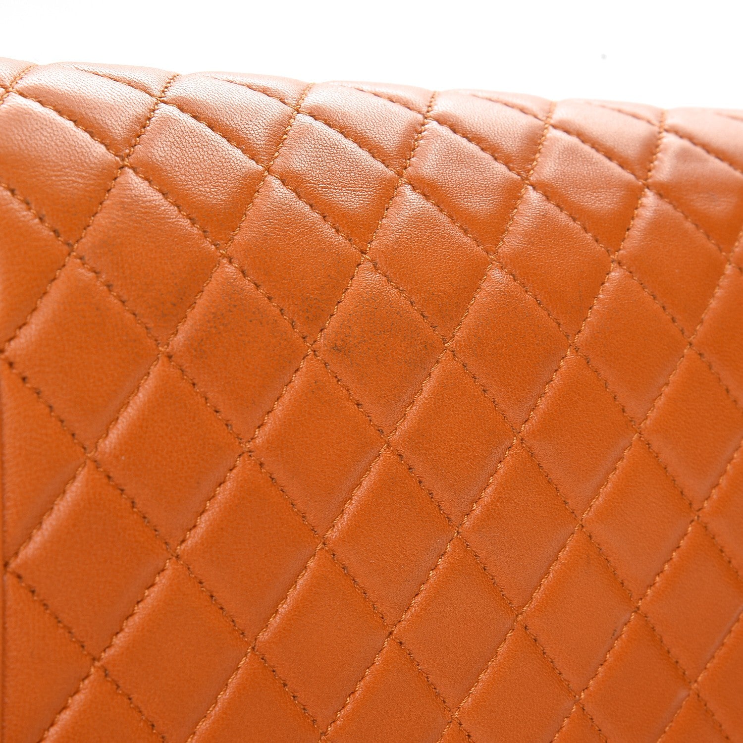 Chanel Lambskin Quilted Medium Boy Flap Orange 9 of 13