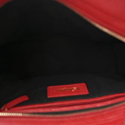 Saint Laurent Sheepskin Small Cabas ChYc  Red 5 of 13