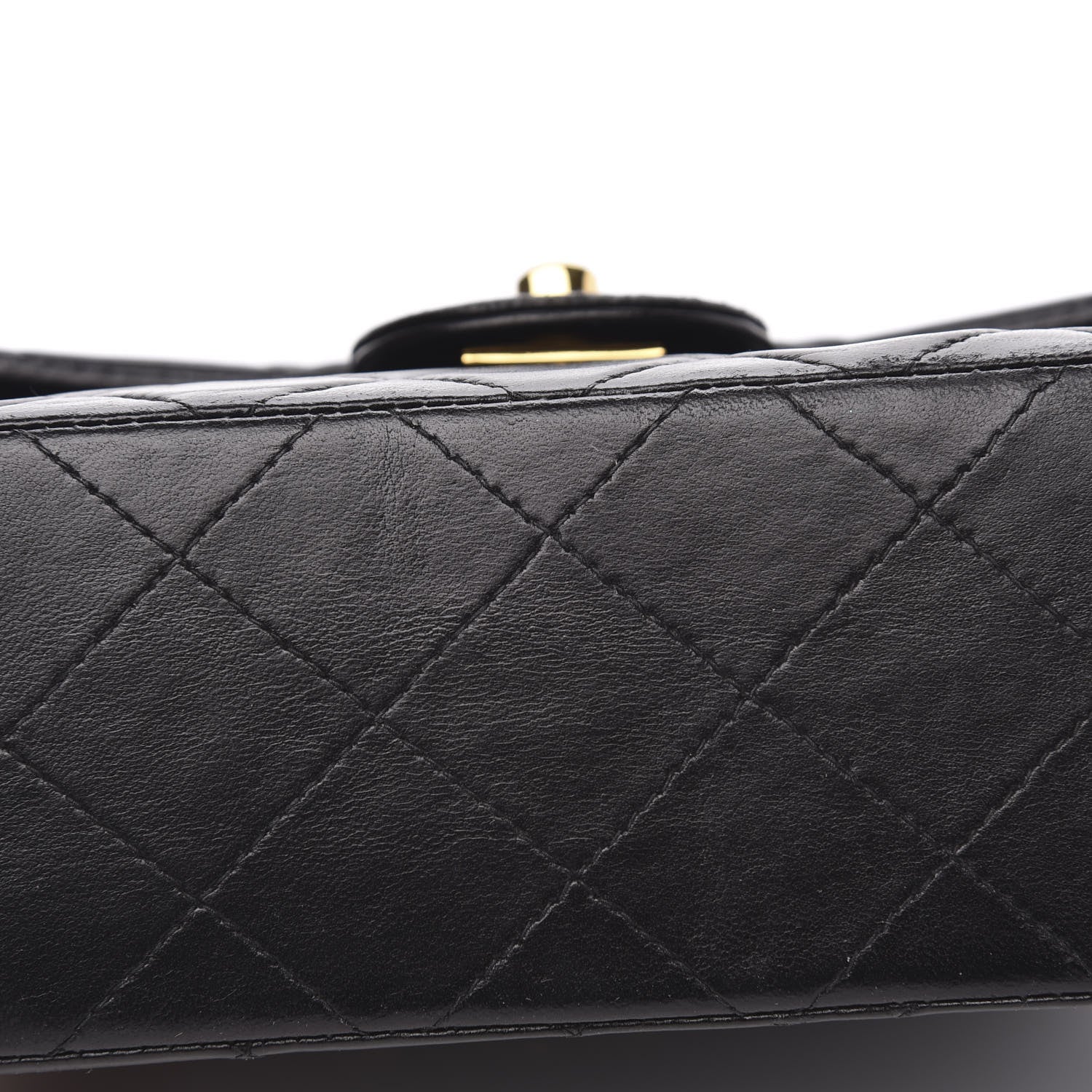 Chanel Lambskin Quilted Mini Square Flap Black 10 of 11