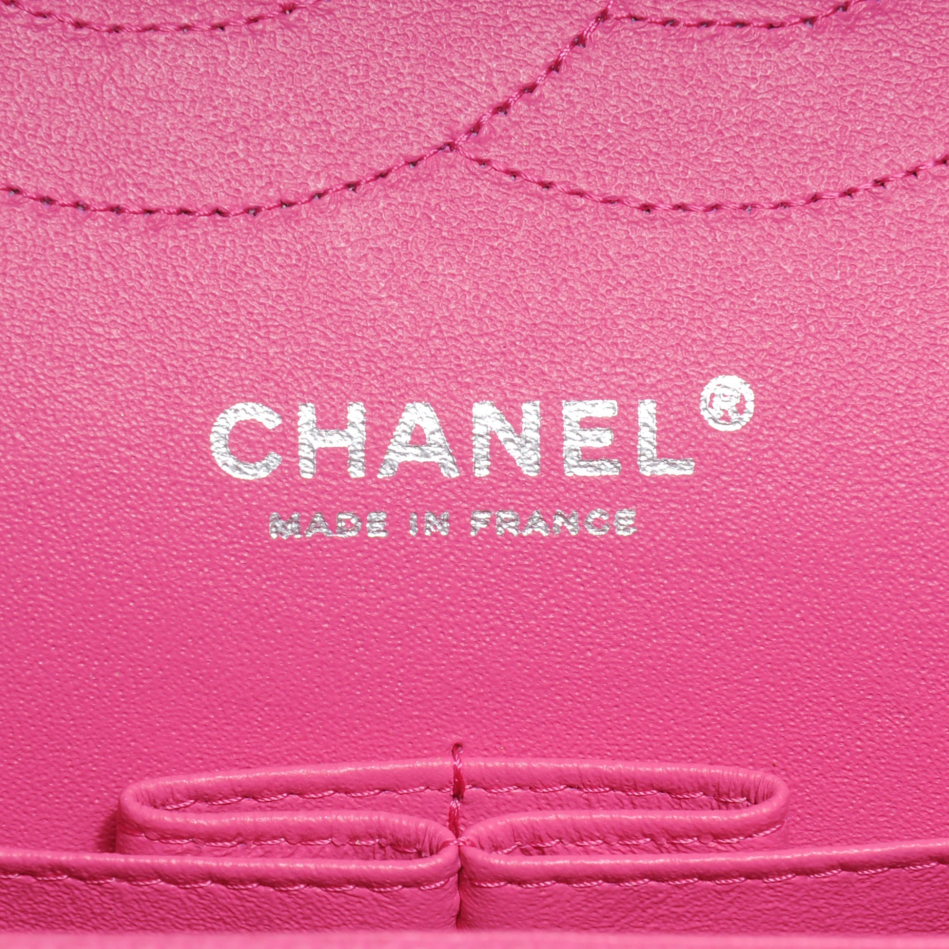 Chanel Iridescent Caviar Jumbo Double Flap Hot Pink 7 of 8