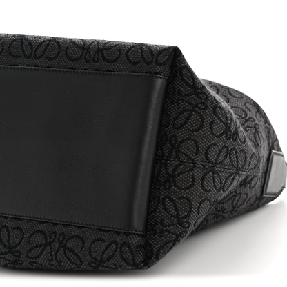 Loewe Jacquard Anagram Calfskin Medium Cubi Bag Anthracite Black 10 of 12