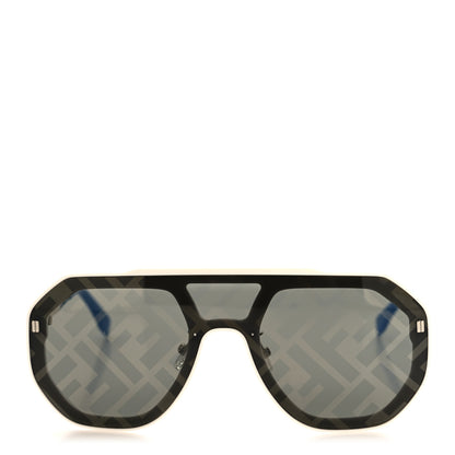 Fendi Acetate FF Aviator Sunglasses FE40006U Black Blue 2 of 6