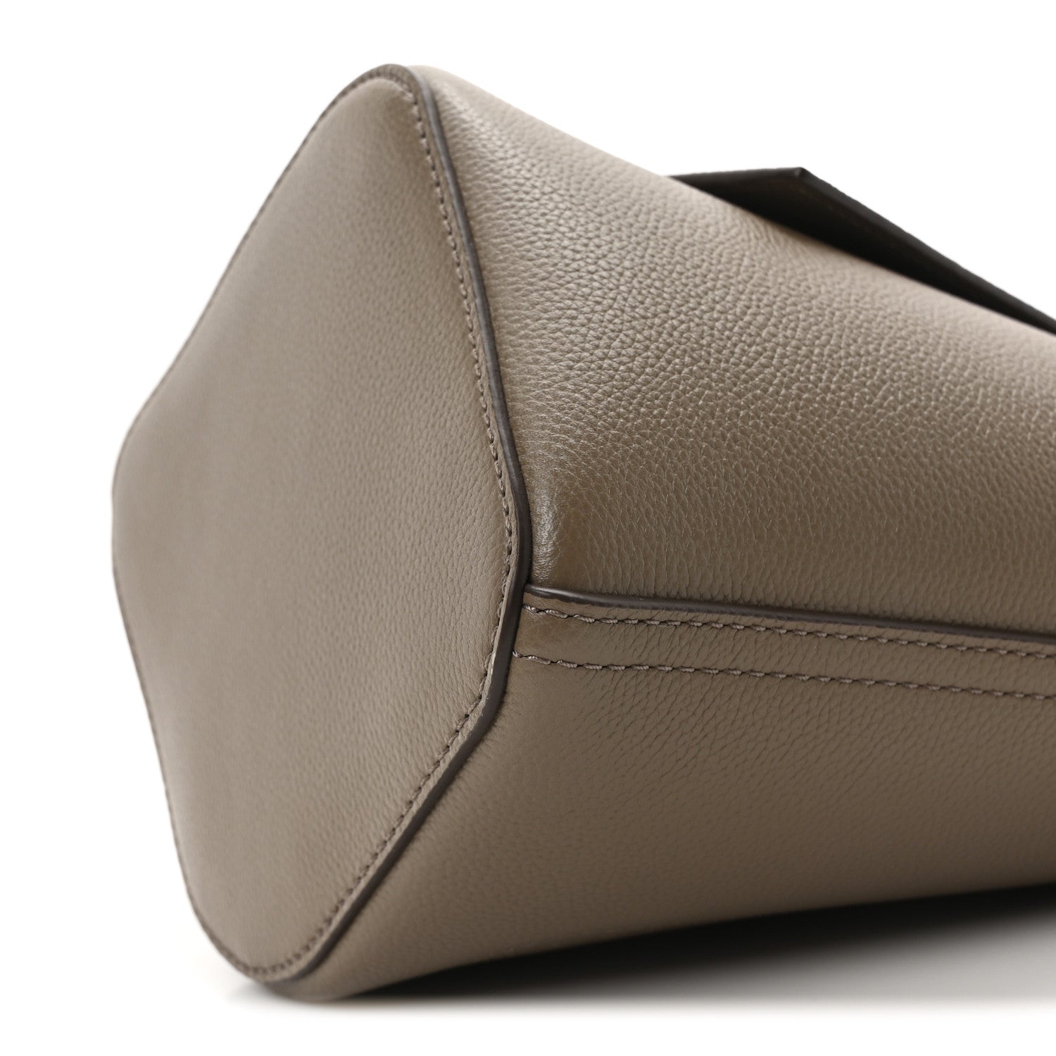 Loewe Soft Grained Calfskin Mini Pebble Bucket Bag Taupe 9 of 9