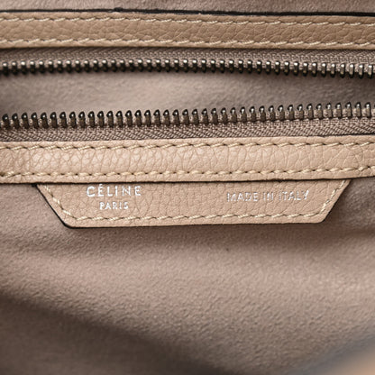 Celine Drummed Calfskin Mini Luggage Dune 6 of 12