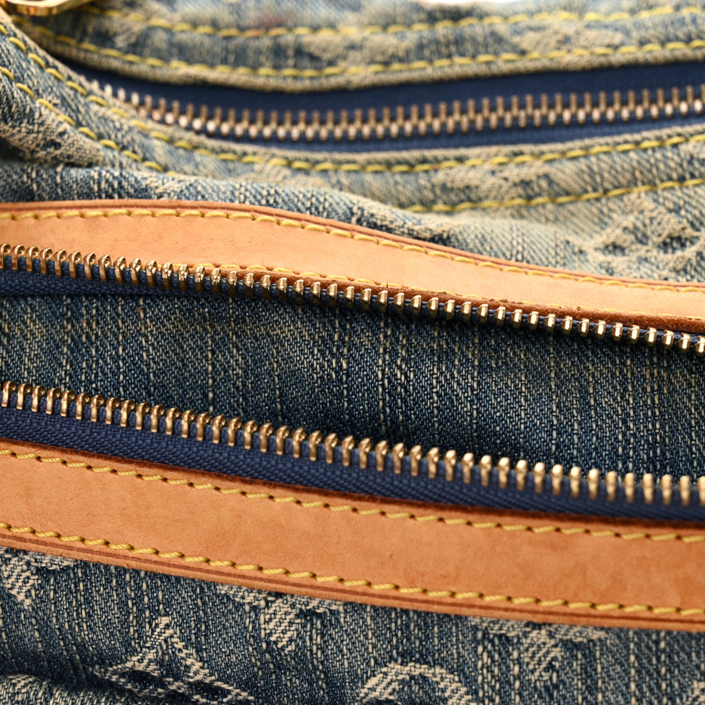 Monogram Denim Baggy PM Blue