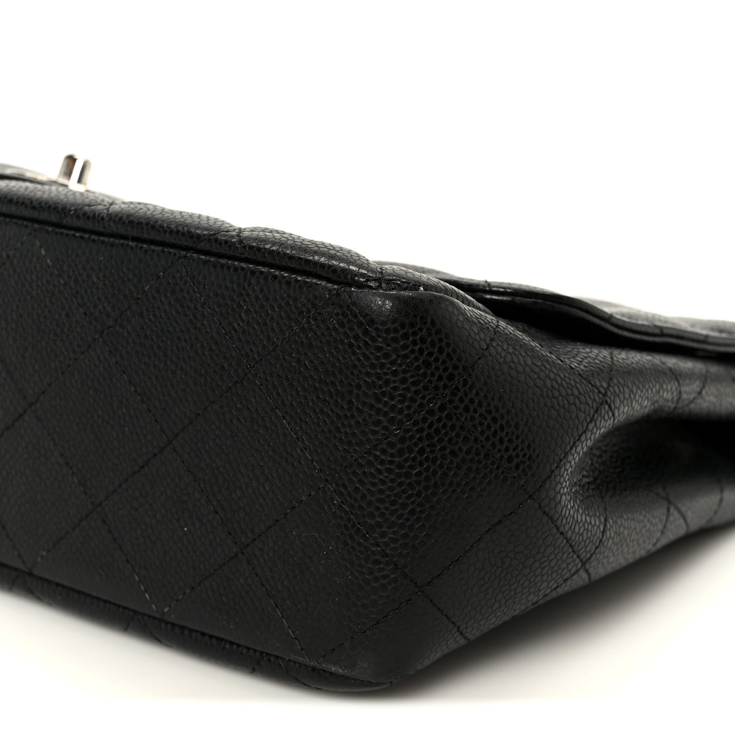 Caviar Quilted Jumbo Single Flap Black