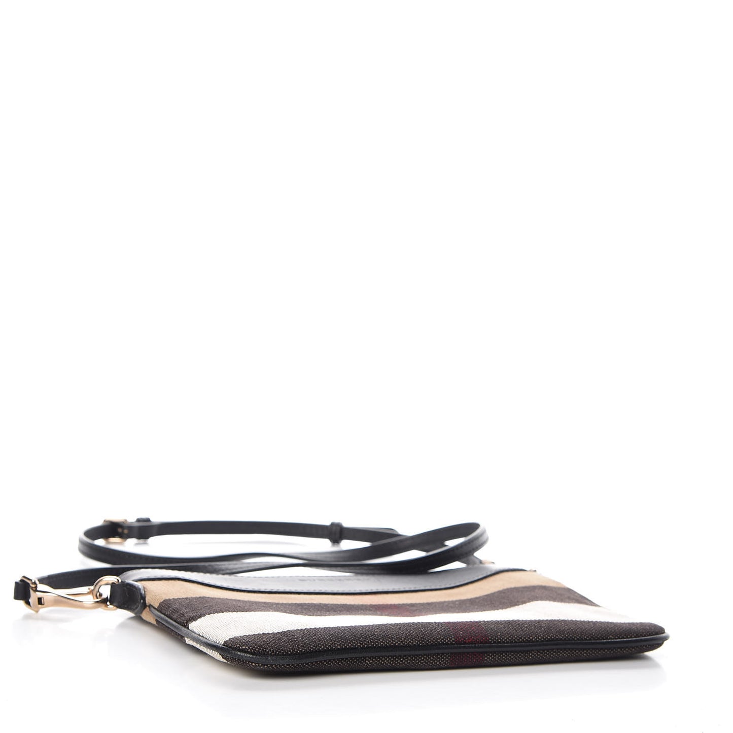 Mega Check Peyton Crossbody Clutch Bag Black