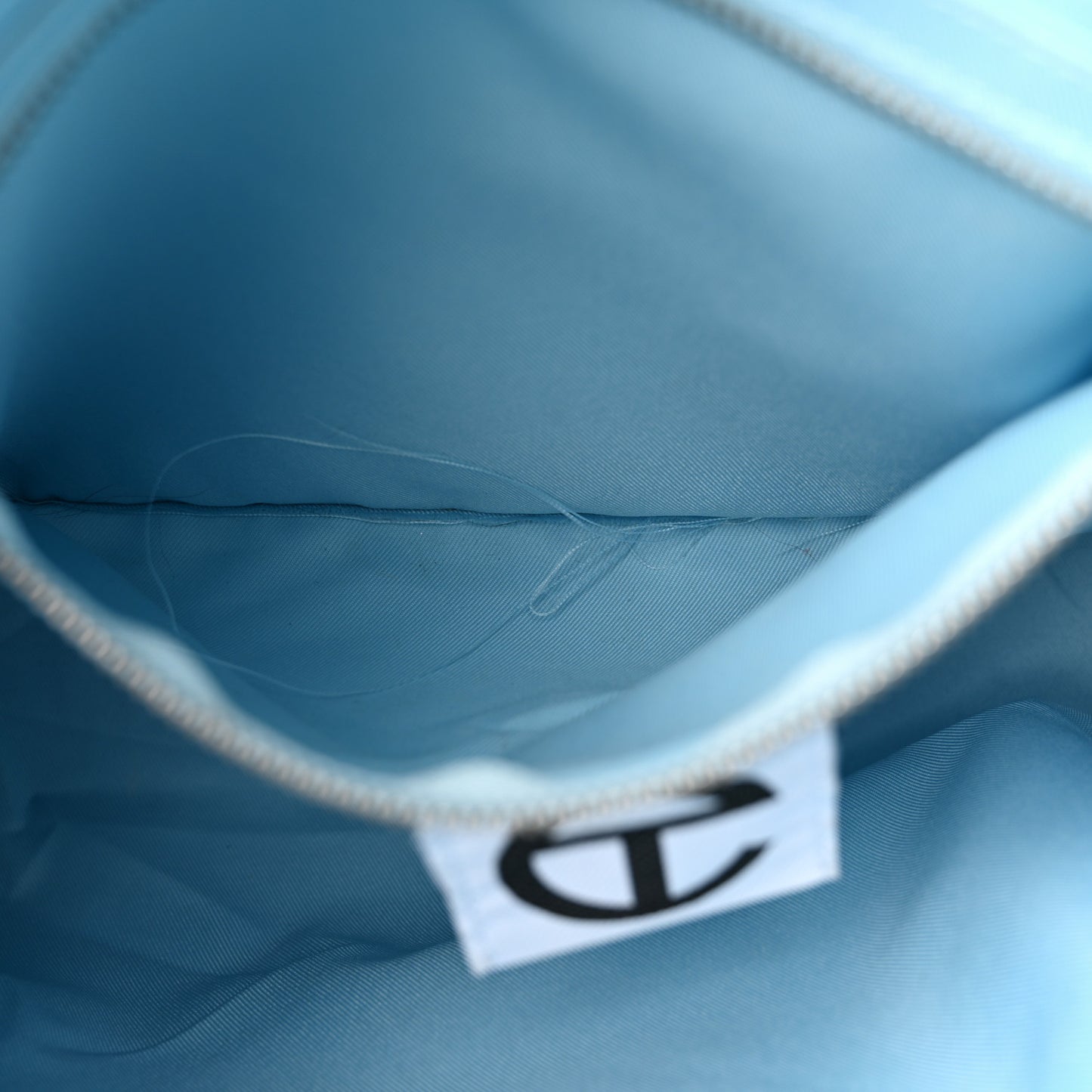 Vegan Leather Medium Shopping Bag Pool Blue