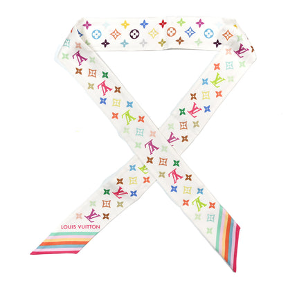 Louis Vuitton LV X TM Silk Monogram Multicolor BB Bandeau White 1 of 4