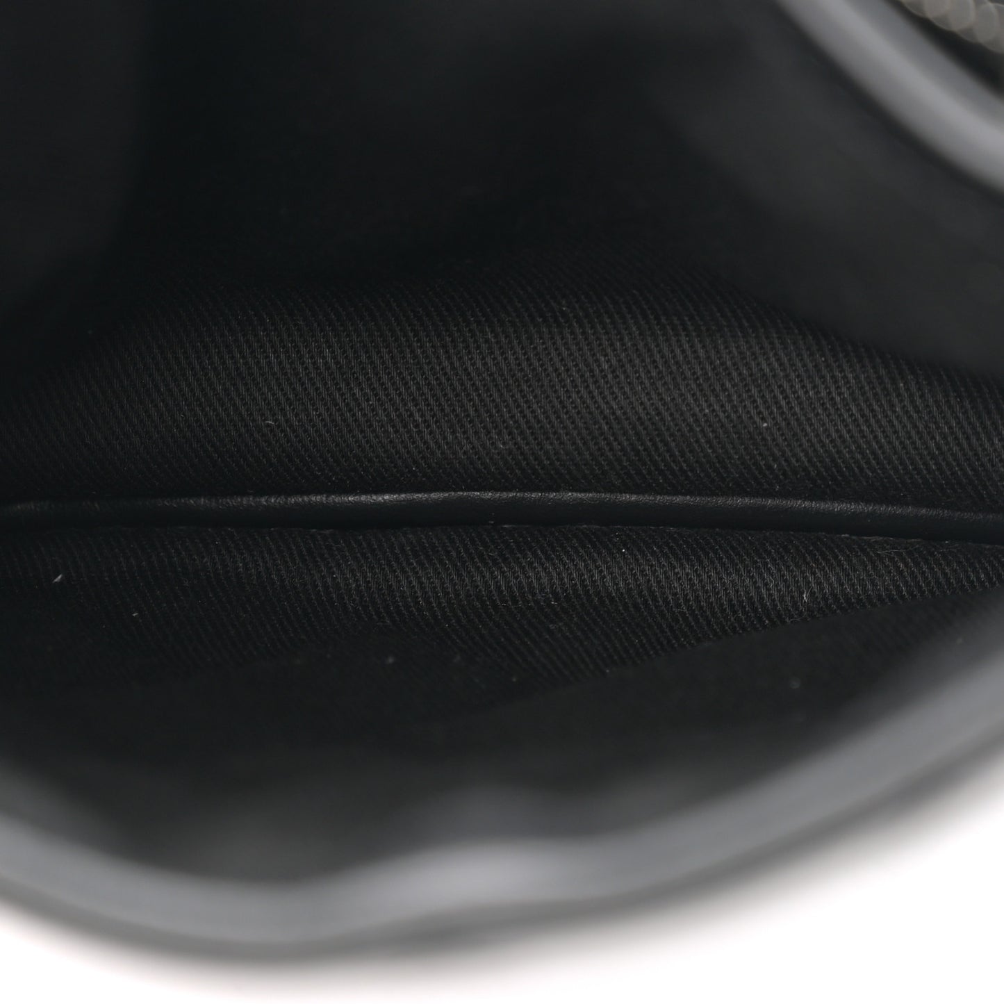Lambskin Quilted Crossbody Bag Black