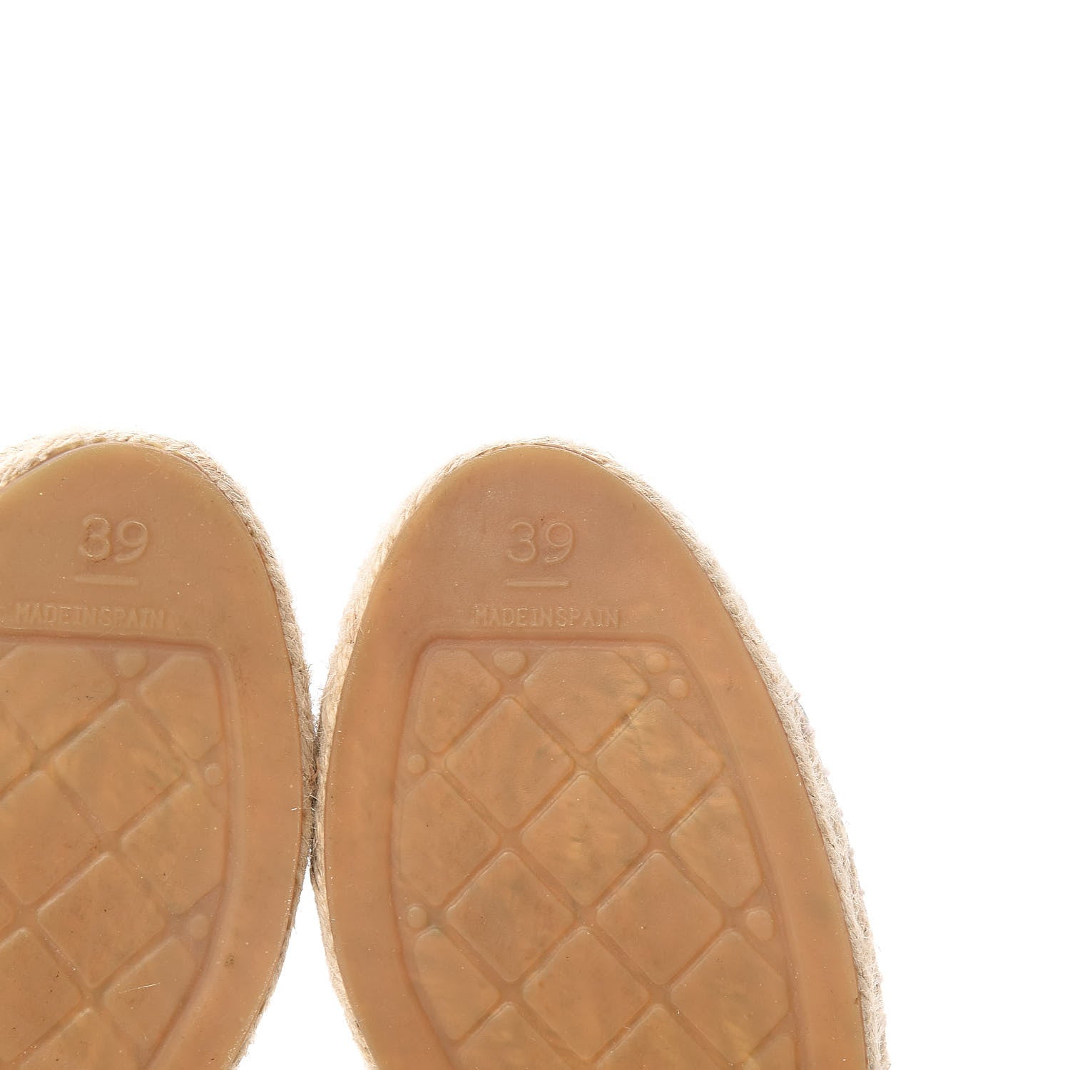 Chanel Lambskin Printed CC Espadrilles 39 White Black 7 of 10