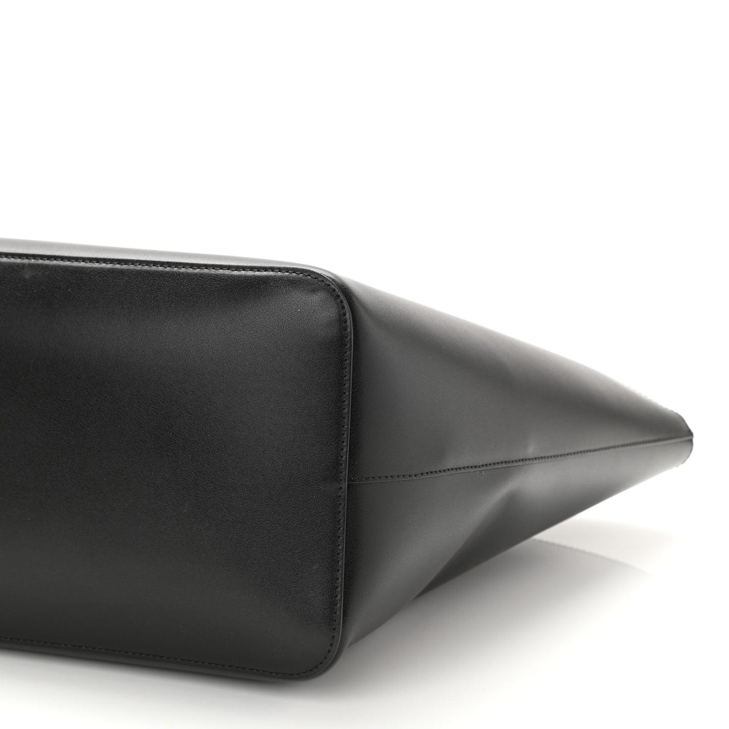 Smooth Calfskin Wing Shopping Bag Black
