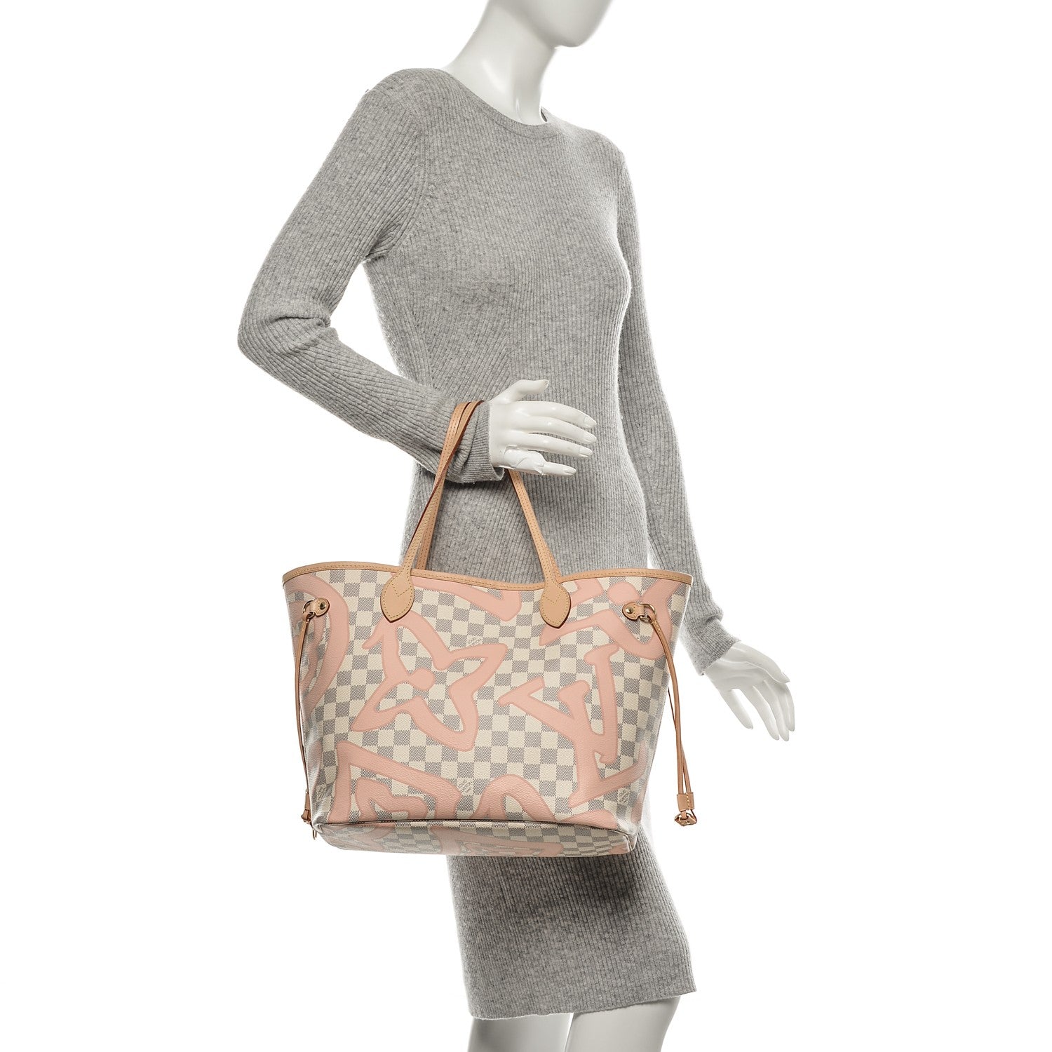Louis Vuitton Damier Azur Tahitienne Neverfull MM 2 of 9