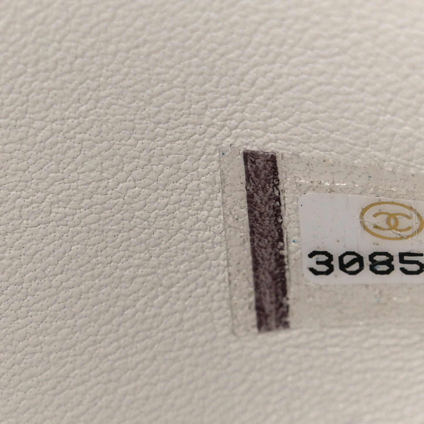 Shearling Lambskin Crystal Strass Flap White