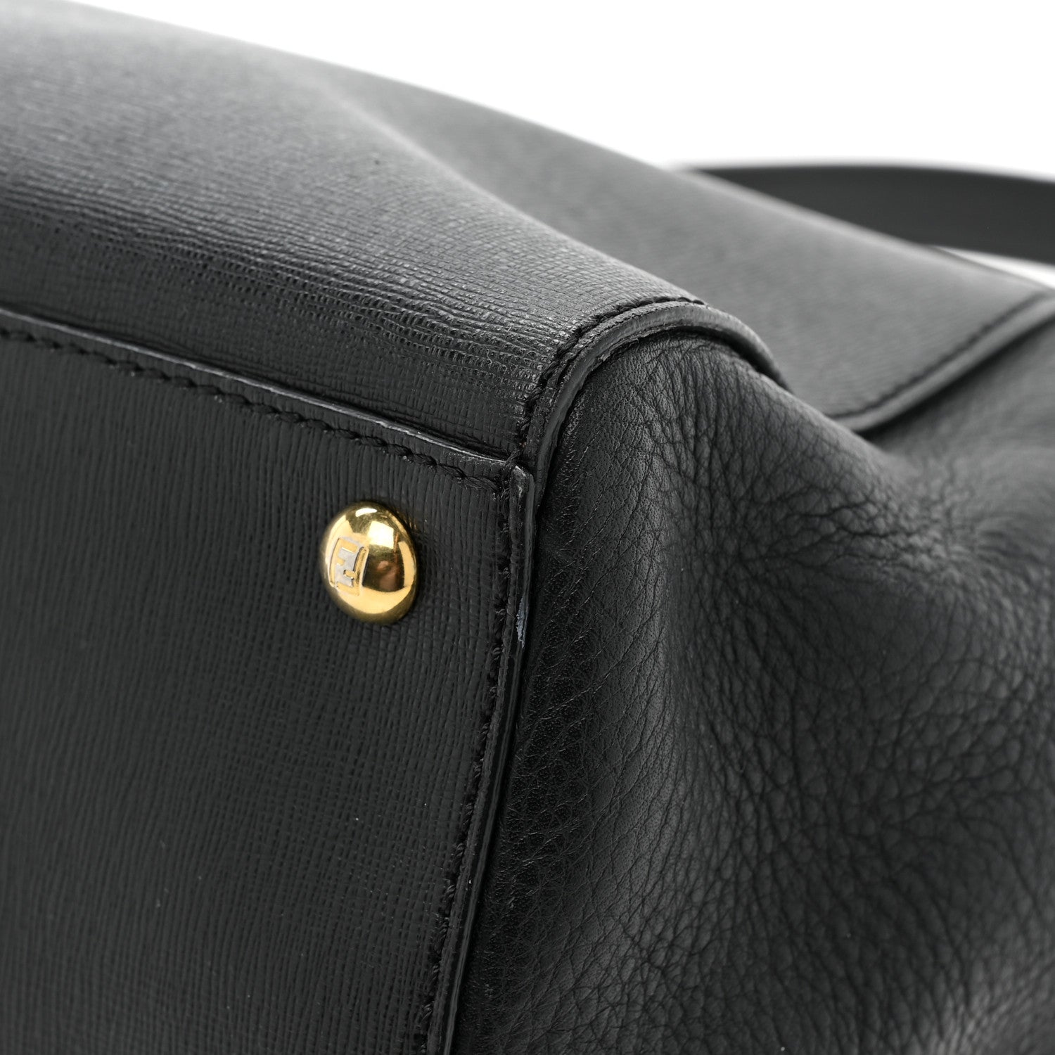 Fendi Vitello Elite Regular 2Jours Tote Black 13 of 15