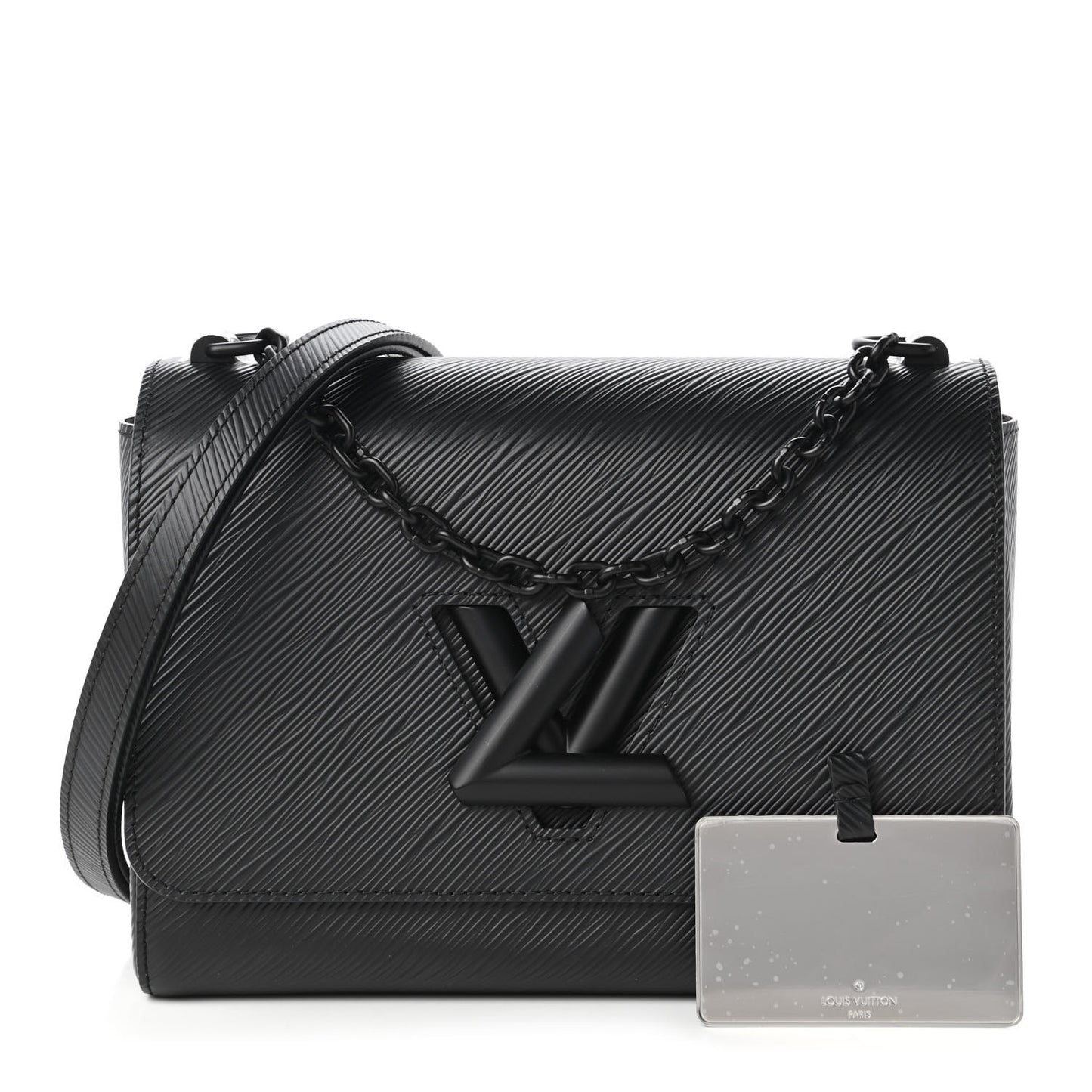 Epi Twist Shoulder Bag MM Matte Black