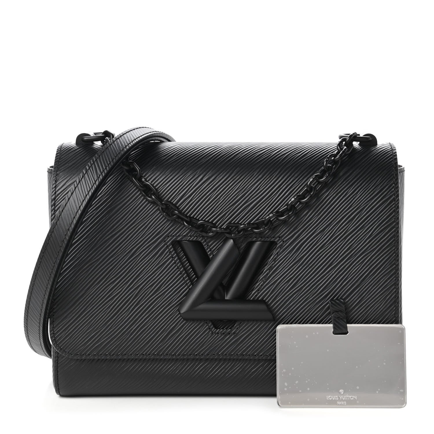 Louis Vuitton Epi Twist Shoulder Bag MM Matte Black 1 of 11