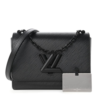 Louis Vuitton Epi Twist Shoulder Bag MM Matte Black 1 of 11