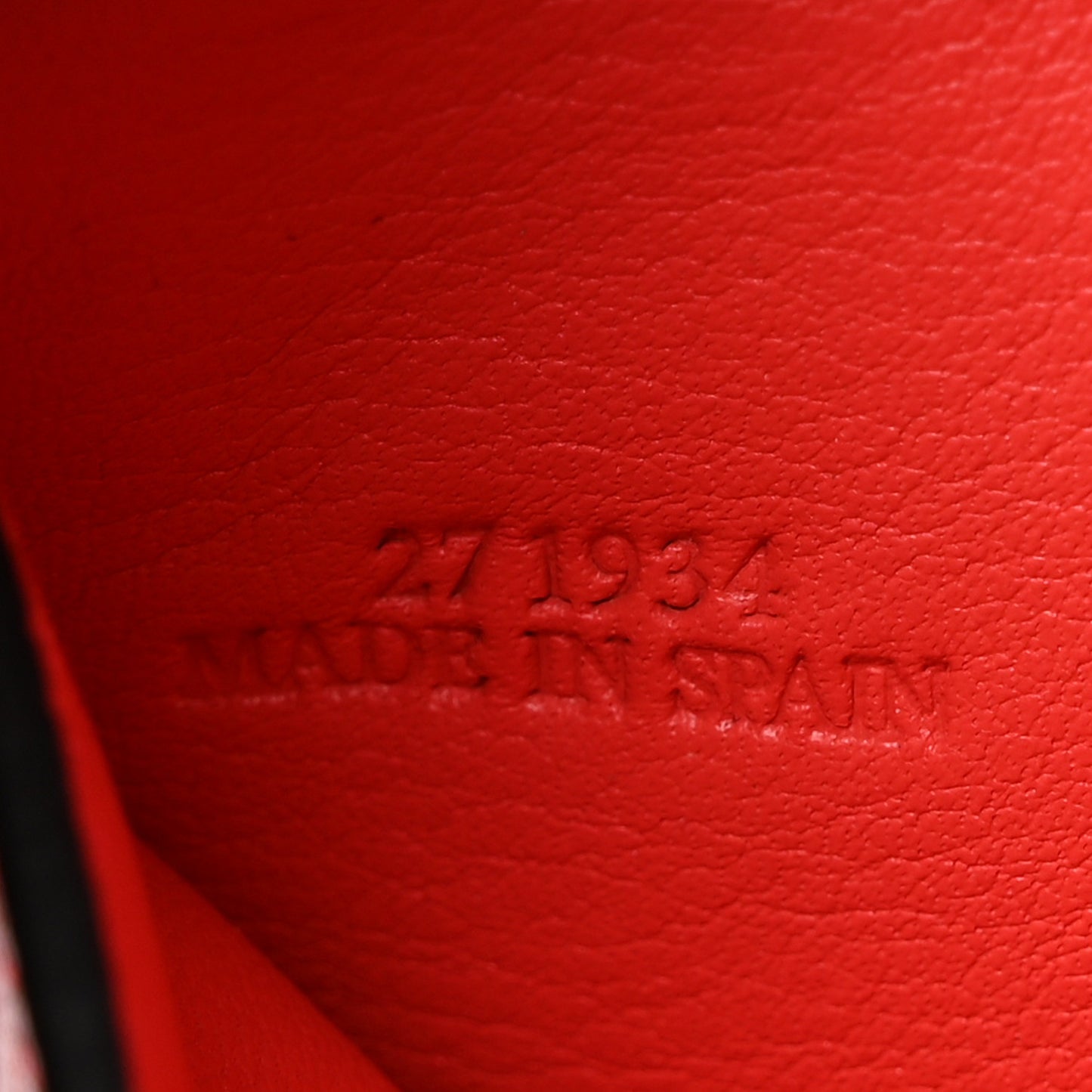 Calfskin Embossed Compact Zip Wallet Pomodoro