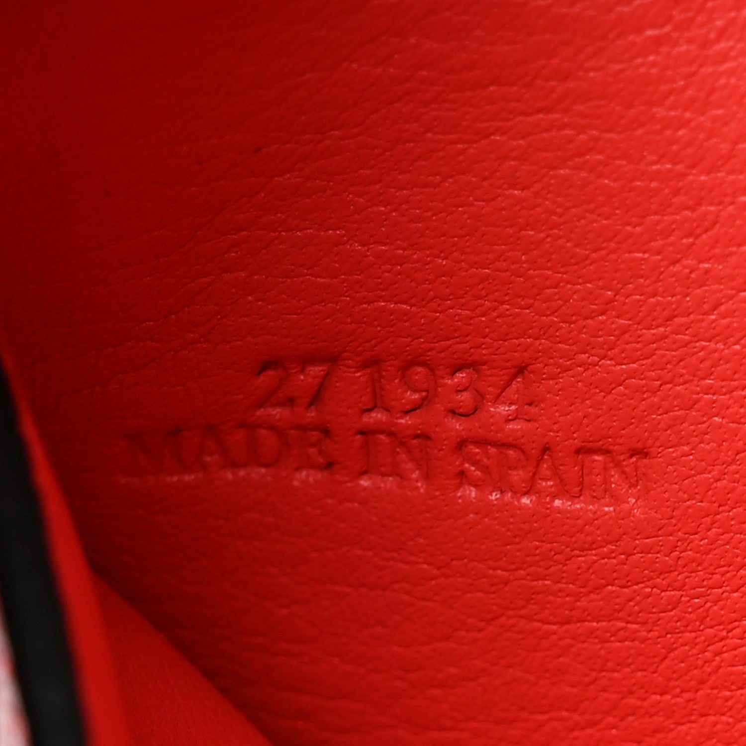 Loewe Calfskin Embossed Compact Zip Wallet Pomodoro 7 of 7