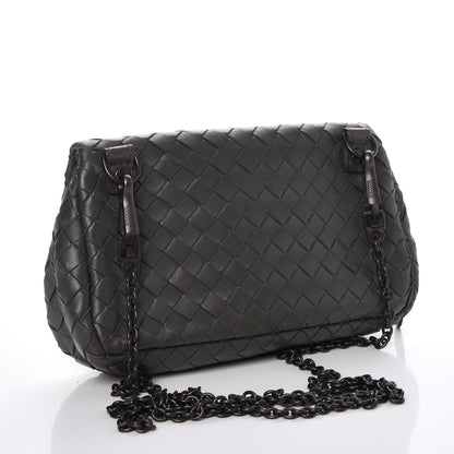 Bottega Veneta Nappa Intrecciato Mini Messenger Bag Light Grey 4 of 11