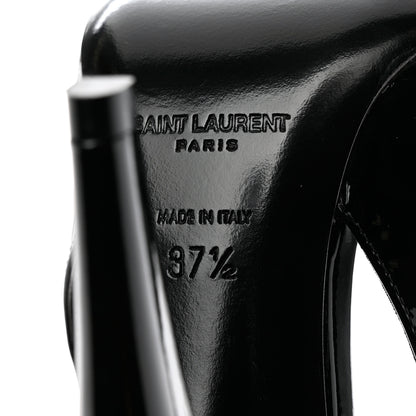 Saint Laurent Vernice Chiffon Venus Lace 110 Pumps 37.5 Black 8 of 9