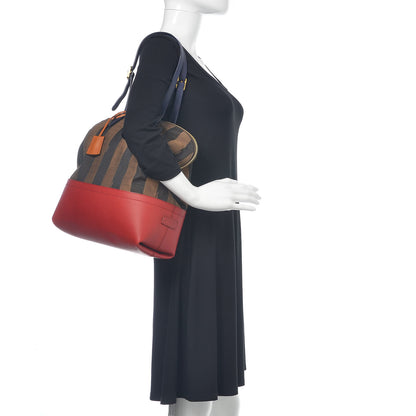 Fendi Pequin Cuoio Vegetale 2Bag Tobacco Rosso Blue Mirto Miele 2 of 25