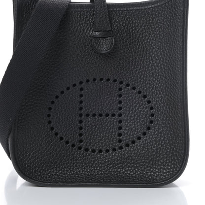 Hermes Taurillon Clemence Evelyne TPM Black 8 of 11