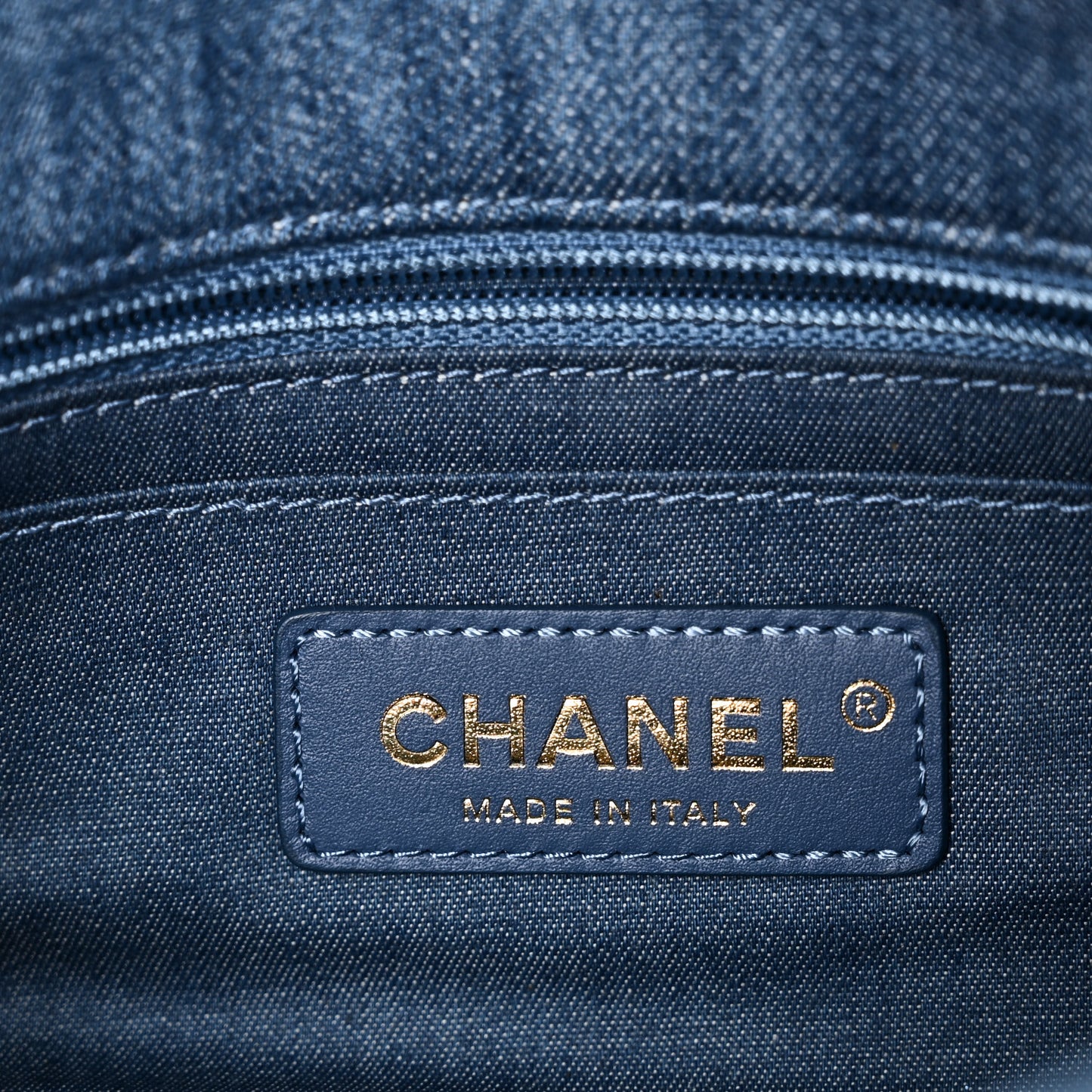 Denim Quilted Mini Pearl Crush Rectangular Flap Blue