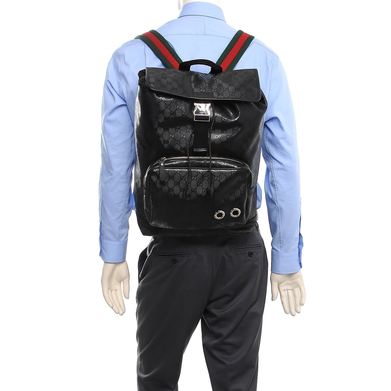 Gucci Imprime Monogram Web 500 Backpack Black 2 of 8
