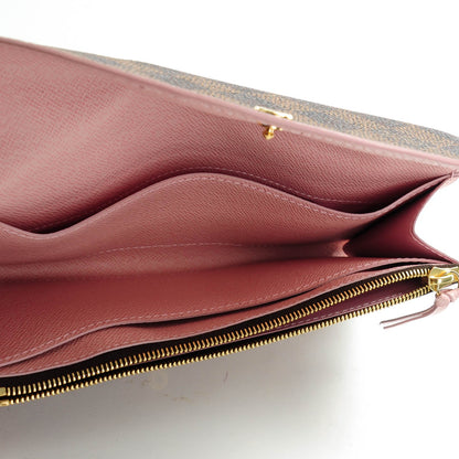 Louis Vuitton Damier Ebene Caissa Wallet Rose Ballerine 5 of 7
