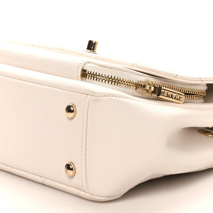Chanel Caviar Quilted Medium Business Affinity Flap White 10 of 12