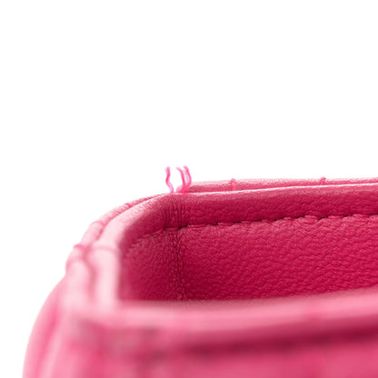 Christian Dior Lambskin Cannage Medium Lady Dior Fuchsia 11 of 13