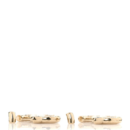 Chanel Metal Large CC Earrings Light Gold 3 of 5