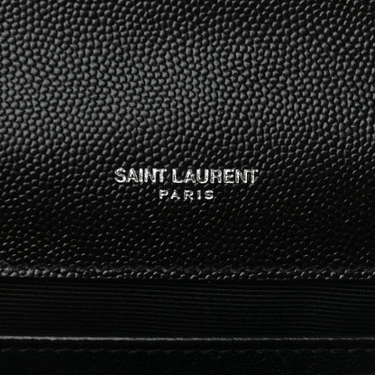 Saint Laurent Grain De Poudre Small Monogram Kate Satchel Black 6 of 9