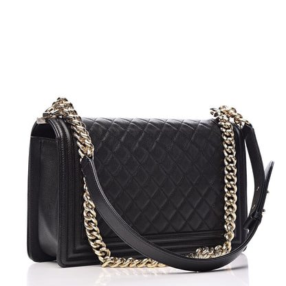 Chanel Caviar Quilted New Medium Boy Flap Black 3 of 12