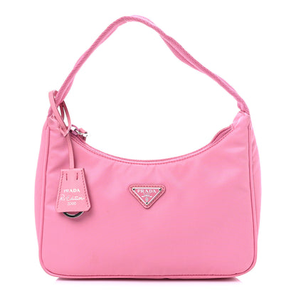 Prada Tessuto Nylon Mini Re-Edition 2000 Bag Begonia 1 of 12