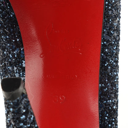 Christian Louboutin Glitter Very Prive 120 Pumps 39 Blue 6 of 7