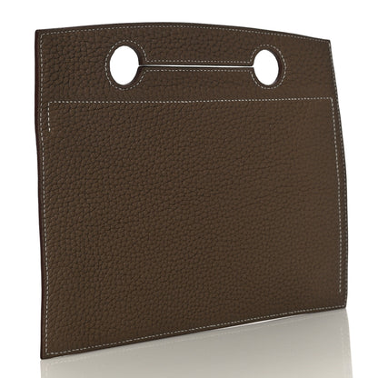 Hermes Togo Backpocket Pouch 30 Etoupe 3 of 10