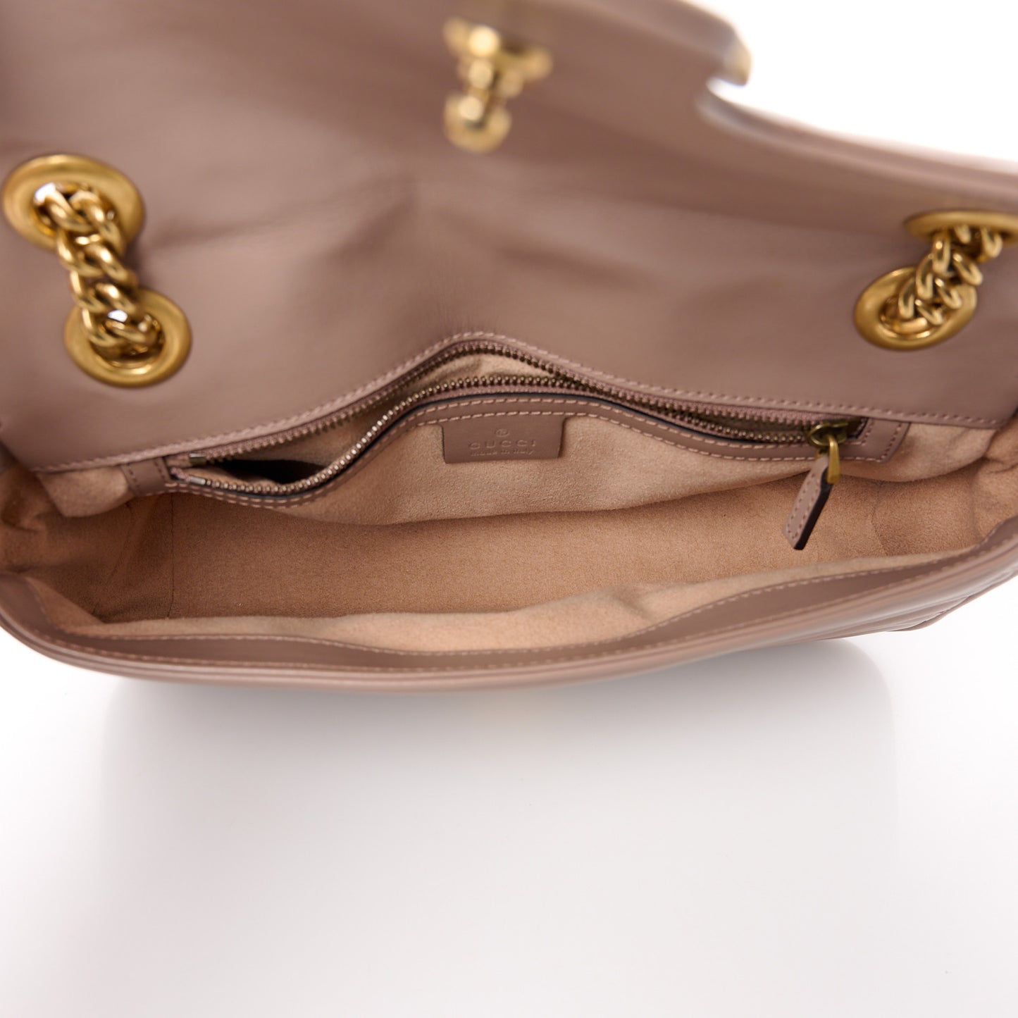 Calfskin Matelasse Small GG Marmont Shoulder Bag Porcelain Rose