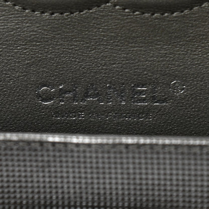 Chanel Calfskin Metallic Pixel Effect Medium Double Flap Silver 6 of 12