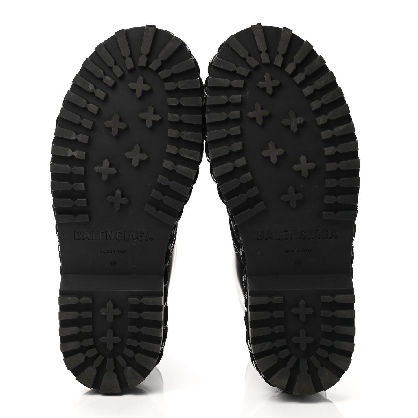 Calfskin Woven Detail Mens Combat Boots 40 Black