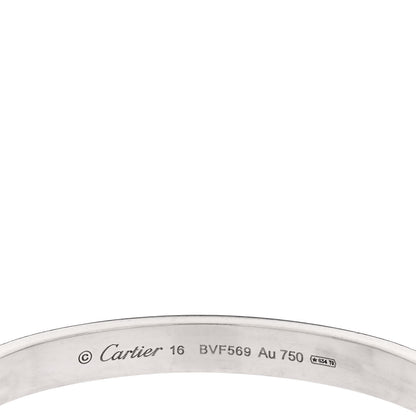 Cartier 18K White Gold LOVE Bracelet 16 3 of 4